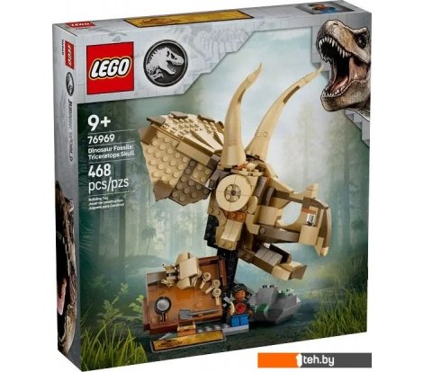  - Конструкторы LEGO Jurassic World Окаменелости динозавров череп трицератопса 76969 - Jurassic World Окаменелости динозавров череп трицератопса 76969