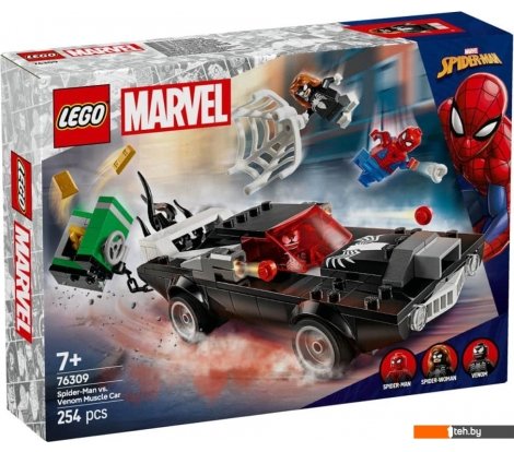  - Конструкторы LEGO Super Heroes Человек-паук против Венома на маслкаре 76309 - Super Heroes Человек-паук против Венома на маслкаре 76309