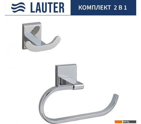 - Аксессуары для ванной и туалета Lauter 21SH8391 + 21SH8301 (Chrome, 2 предмета) - 21SH8391 + 21SH8301 (Chrome, 2 предмета)