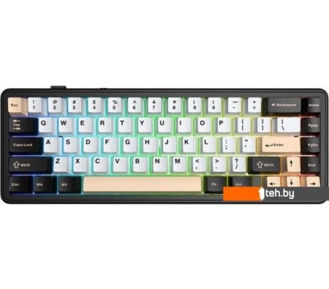  - Клавиатуры AULA F65 (черный/белый/розовый) - F65 (черный/белый/розовый)