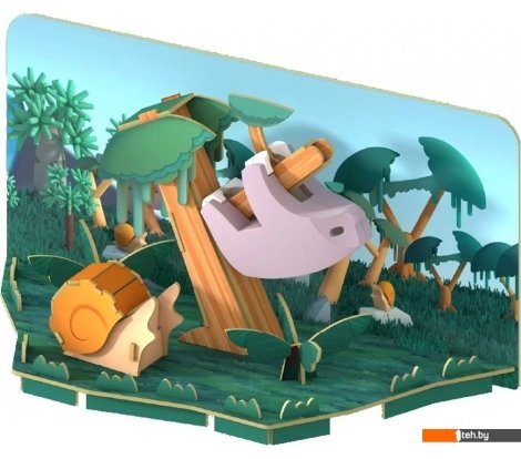  - Конструкторы Halftoys Animal Ленивец с диорамой HA009 - Animal Ленивец с диорамой HA009