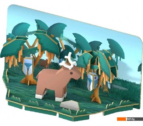  - Конструкторы Halftoys Animal Олень с диорамой HA010 - Animal Олень с диорамой HA010
