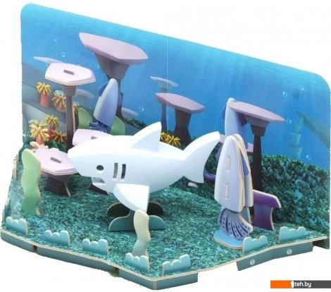  - Конструкторы Halftoys Ocean Белая акула с диорамой HO006 - Ocean Белая акула с диорамой HO006