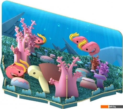  - Конструкторы Halftoys Ocean Зеленая черепаха с диорамой HO003 - Ocean Зеленая черепаха с диорамой HO003