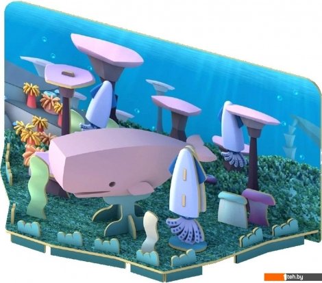  - Конструкторы Halftoys Ocean Кашалот с диорамой HO005 - Ocean Кашалот с диорамой HO005
