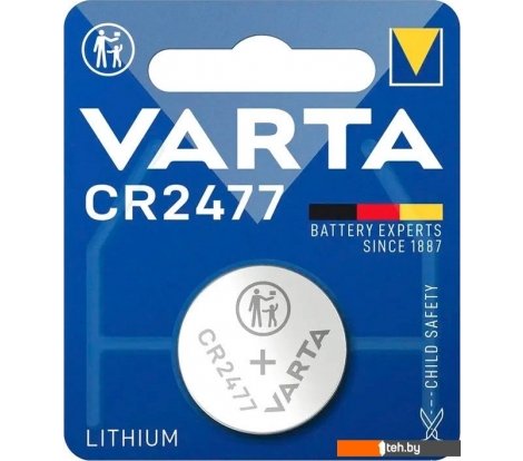  - Батарейки, аккумуляторы, зарядные Varta CR2477 Lithium 3V 6477 101 401 - CR2477 Lithium 3V 6477 101 401