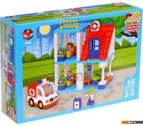  - Конструкторы Unicon Скорая помощь 9826954 (68эл) - Скорая помощь 9826954 (68эл)