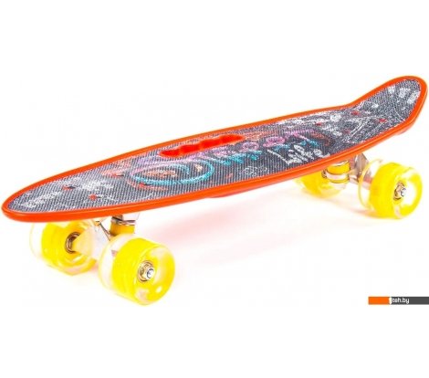  - Скейтборды, лонгборды Полесье 89588 59 см (красный/желтый) - 89588 59 см (красный/желтый)