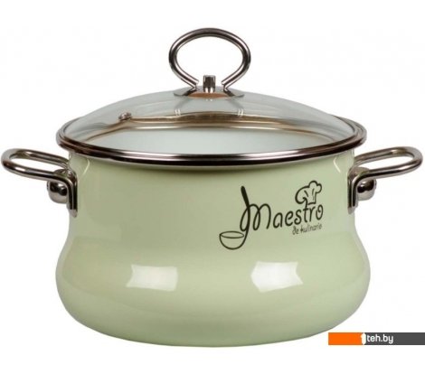  - Кастрюли СтальЭмаль Maestro 8ST205S (салатовый) - Maestro 8ST205S (салатовый)