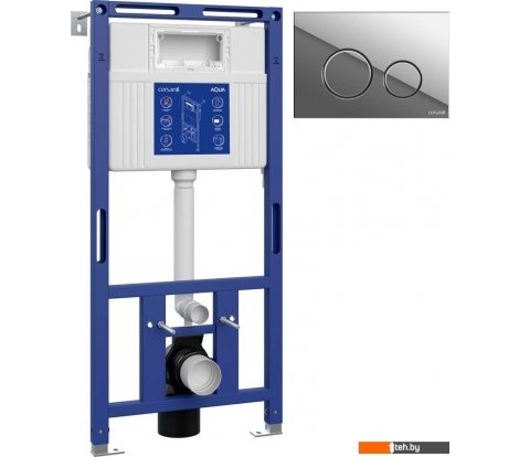  - Инсталляции для унитазов, раковин, биде и писсуаров Cersanit Aqua Prime М 50 68179 с кнопкой Twins 63523 (кнопка хром глянцевый) - Aqua Prime М 50 68179 с кнопкой Twins 63523 (кнопка хром глянцевый)