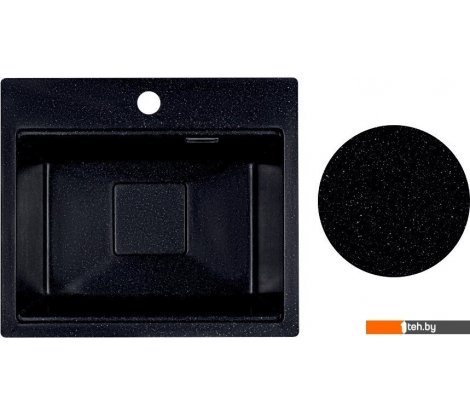  - Кухонные мойки Marblan Comfort 48 (черный, с сифоном) - Comfort 48 (черный, с сифоном)