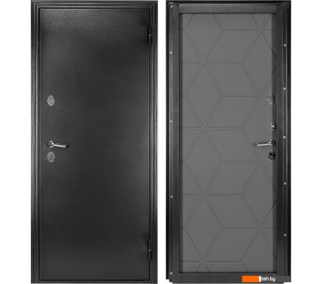  - Металлические двери Guard Термо MG75 97х205 правая (черное серебро/серый) - Термо MG75 97х205 правая (черное серебро/серый)