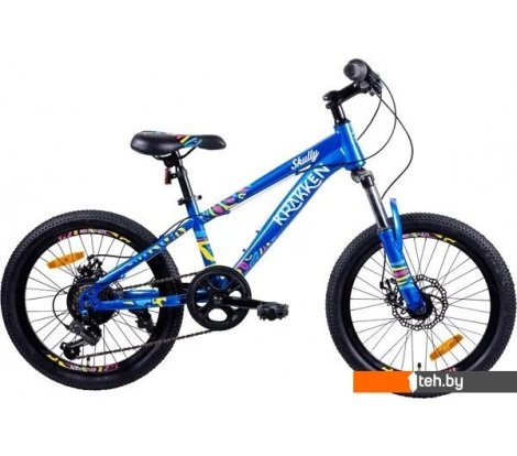  - Детские велосипеды Krakken Skully 20 2025 (синий, разобранный, в коробке) - Skully 20 2025 (синий, разобранный, в коробке)