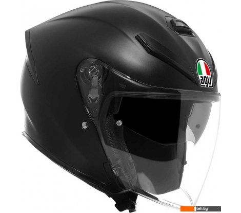  - Мотошлемы AGV K5 JET Evo E2206 21184A5002-003-M (M, Mono Matt Black) - K5 JET Evo E2206 21184A5002-003-M (M, Mono Matt Black)