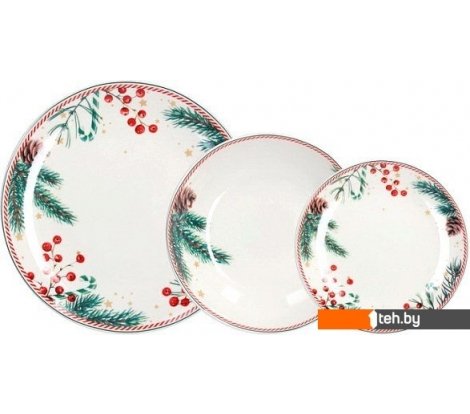  - Тарелки, салатники, блюда и наборы Tognana Madison Candy Christmas MC070186050 (18пр) - Madison Candy Christmas MC070186050 (18пр)