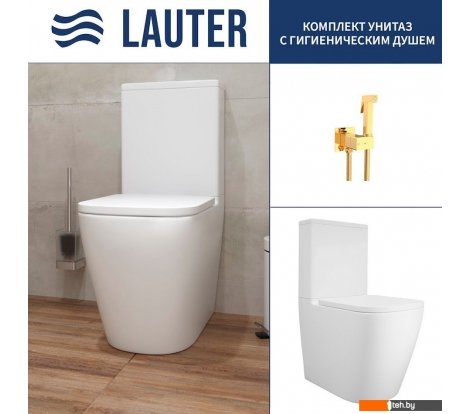  - Унитазы Lauter Vortex 2110012VF + гигиенический душ Rainix 21LT7714GL - Vortex 2110012VF + гигиенический душ Rainix 21LT7714GL