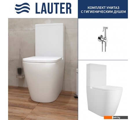 - Унитазы Lauter Vortex 2110012VF + гигиенический душ Tera 21GN9011CH - Vortex 2110012VF + гигиенический душ Tera 21GN9011CH