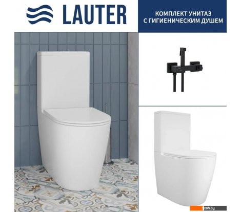  - Унитазы Lauter Vortex 2110022VF + гигиенический душ Glow 21LT0222BM - Vortex 2110022VF + гигиенический душ Glow 21LT0222BM