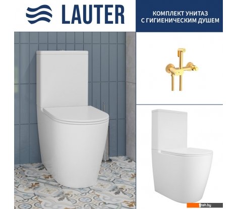  - Унитазы Lauter Vortex 2110022VF + гигиенический душ Sano 21LT1294GL - Vortex 2110022VF + гигиенический душ Sano 21LT1294GL