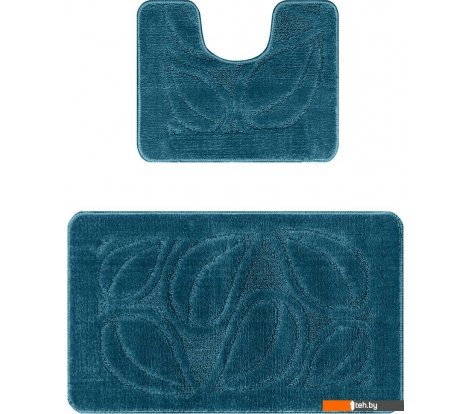  - Аксессуары для ванной и туалета Maximus Flora 2569 (50x80/40x50, темно-синий) - Flora 2569 (50x80/40x50, темно-синий)