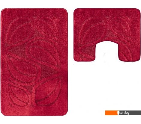  - Аксессуары для ванной и туалета Maximus Flora 2577 (50x80/40x50, бургуни) - Flora 2577 (50x80/40x50, бургуни)