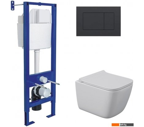  - Унитазы Berges Wasserhaus Quattro S Rimless 043365 (с сиденьем и кнопкой смыва) - Quattro S Rimless 043365 (с сиденьем и кнопкой смыва)