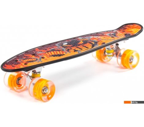  - Скейтборды, лонгборды Полесье 89601 56 см (черный/оранжевый) - 89601 56 см (черный/оранжевый)
