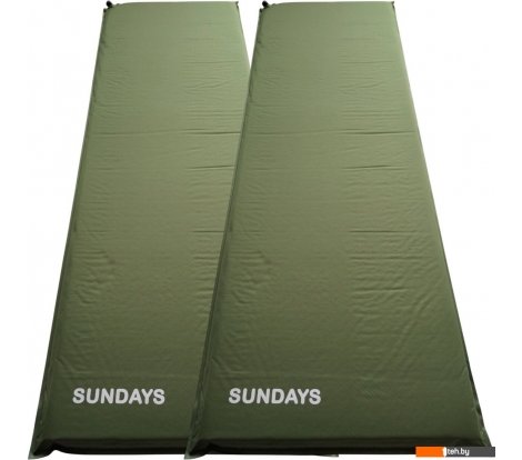  - Туристические коврики Sundays ZC-SIM001-1 (5 см, 2 шт, темно-зеленый) - ZC-SIM001-1 (5 см, 2 шт, темно-зеленый)