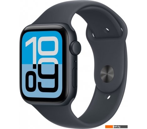  - Умные часы и браслеты Apple Watch SE 3 44 мм (алюминиевый корпус, полуночный/полуночный, спортивный силиконовый ремешок S/M) - Watch SE 3 44 мм (алюминиевый корпус, полуночный/полуночный, спортивный силиконовый ремешок S/M)