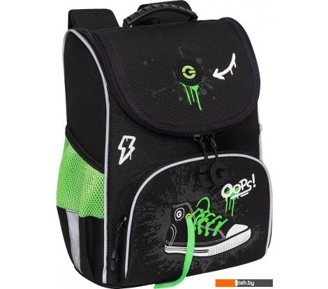  - Рюкзаки Grizzly RAm-585-8 (черный/салатовый) - RAm-585-8 (черный/салатовый)