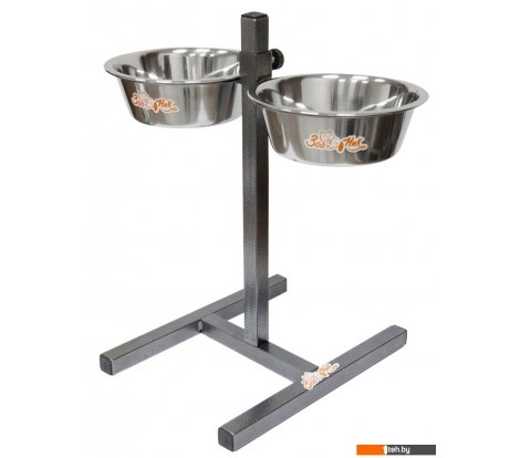  - Миски, поилки, кормушки для животных Zoonik 08865-2 (металлик, с мисками) - 08865-2 (металлик, с мисками)