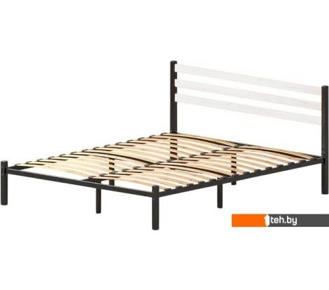  - Кровати Домаклево Сталь 160x200 (черный/белый) - Сталь 160x200 (черный/белый)