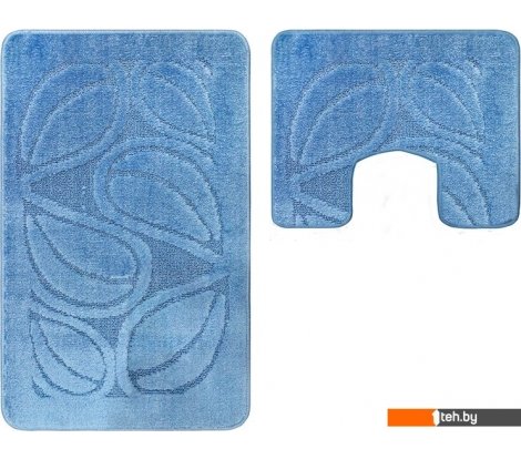  - Аксессуары для ванной и туалета Maximus Flora 2509 (60x100/50x60, голубой) - Flora 2509 (60x100/50x60, голубой)