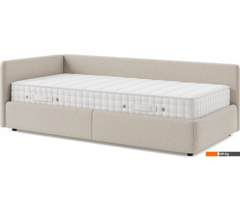  - Кровати Sonit Nicole левый 90x200 шенилл Eclipse (01 светло-бежевый) - Nicole левый 90x200 шенилл Eclipse (01 светло-бежевый)