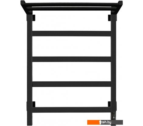  - Полотенцесушители Granula Квадро 50x60 с полкой (терморегулятор, черный матовый) - Квадро 50x60 с полкой (терморегулятор, черный матовый)