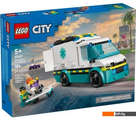  - Конструкторы LEGO City Скорая помощь 60451 - City Скорая помощь 60451