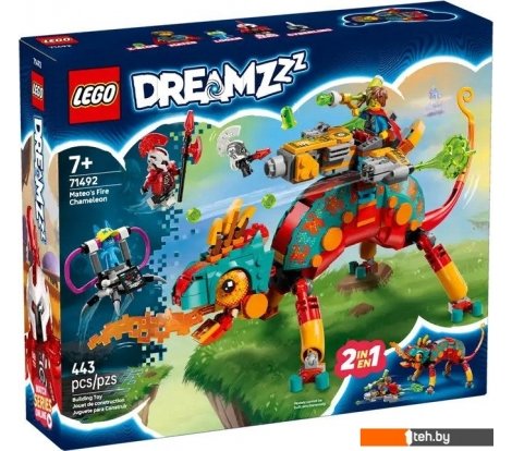  - Конструкторы LEGO DREAMZzz Огненный хамелеон Матео 71492 - DREAMZzz Огненный хамелеон Матео 71492