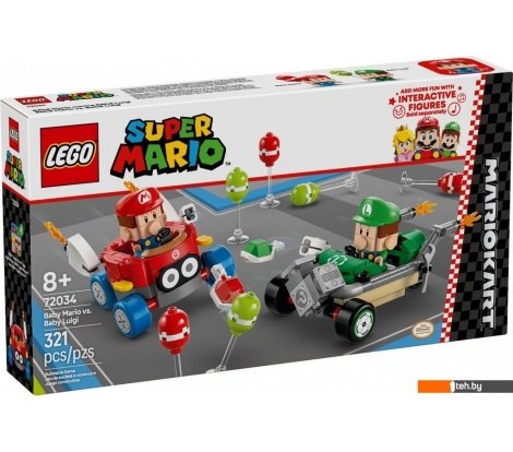  - Конструкторы LEGO Mario Kart – Малыш Марио против Малыша Луиджи 72034 - Mario Kart – Малыш Марио против Малыша Луиджи 72034