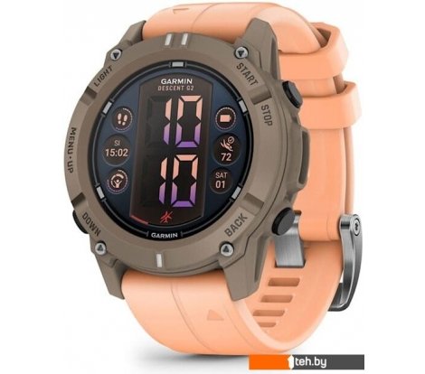  - Умные часы и браслеты Garmin Descent G2 (коричневый/розовый) - Descent G2 (коричневый/розовый)
