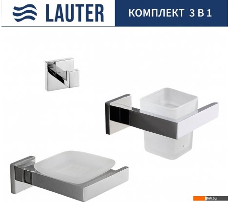  - Аксессуары для ванной и туалета Lauter 21SH71061 + 21SH71051 + 21SH71091 (Chrome, 3 предмета) - 21SH71061 + 21SH71051 + 21SH71091 (Chrome, 3 предмета)