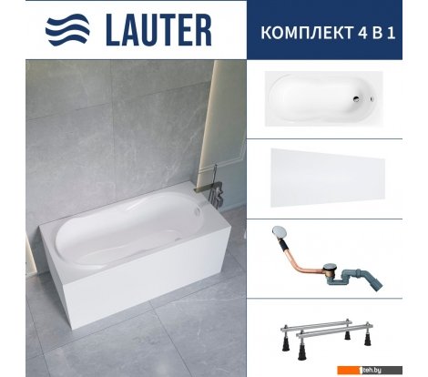  - Ванны Lauter Celeste 150x70 21060050 (с ножками, лицевым экраном и сифоном 21Y11020 хром) - Celeste 150x70 21060050 (с ножками, лицевым экраном и сифоном 21Y11020 хром)