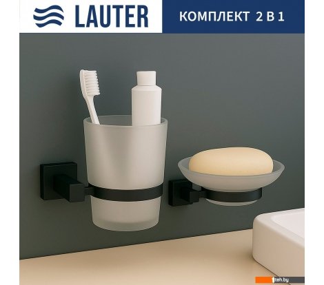  - Аксессуары для ванной и туалета Lauter 21SH6062 + 21SH6052 (Matt Black, 2 предмета) - 21SH6062 + 21SH6052 (Matt Black, 2 предмета)
