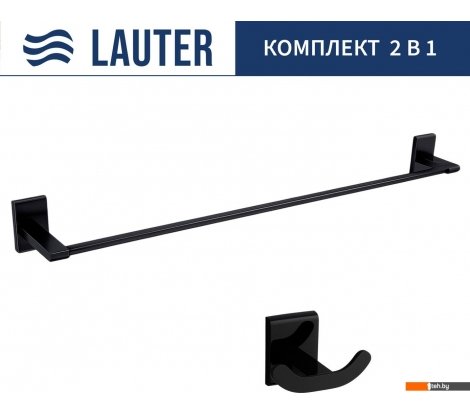  - Аксессуары для ванной и туалета Lauter 21SH8392 + 21SH9092 (Matt Black, 2 предмета) - 21SH8392 + 21SH9092 (Matt Black, 2 предмета)