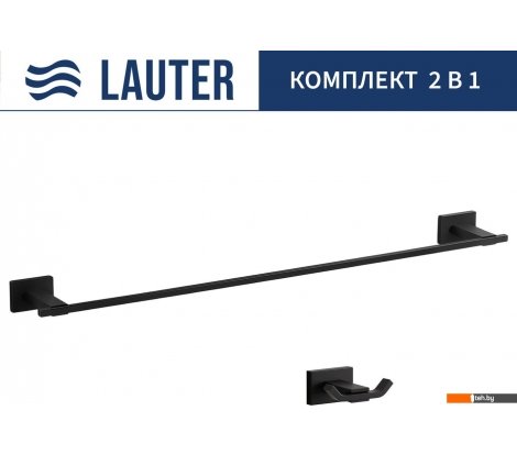  - Аксессуары для ванной и туалета Lauter 21TS1010 + 21TS1014 (Matt Black, 2 предмета) - 21TS1010 + 21TS1014 (Matt Black, 2 предмета)