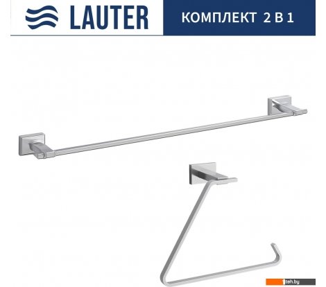  - Аксессуары для ванной и туалета Lauter 21TS1017 + 21TS1013 (Chrome, 2 предмета) - 21TS1017 + 21TS1013 (Chrome, 2 предмета)