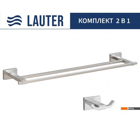  - Аксессуары для ванной и туалета Lauter 21TS1019 + 21TS1011 (Chrome, 2 предмета) - 21TS1019 + 21TS1011 (Chrome, 2 предмета)