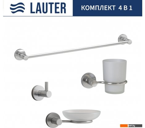  - Аксессуары для ванной и туалета Lauter 21TS20115 + 21TS20113 + 21TS2019 + 21TS2015 (Chrome, 4 предмета) - 21TS20115 + 21TS20113 + 21TS2019 + 21TS2015 (Chrome, 4 предмета)