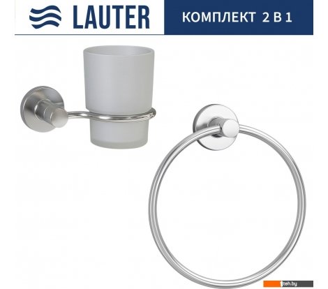  - Аксессуары для ванной и туалета Lauter 21TS20115 + 21TS2017 (Chrome, 2 предмета) - 21TS20115 + 21TS2017 (Chrome, 2 предмета)