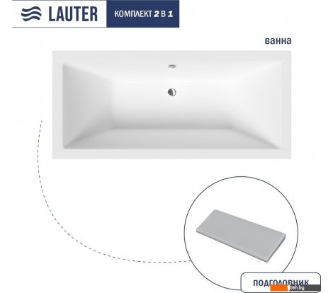  - Ванны Lauter Oasis 155 21203055 (с серым подголовником) - Oasis 155 21203055 (с серым подголовником)
