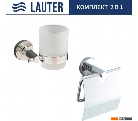  - Аксессуары для ванной и туалета Lauter 21SH72061 + 21SH72101 (Chrome, 2 предмета) - 21SH72061 + 21SH72101 (Chrome, 2 предмета)